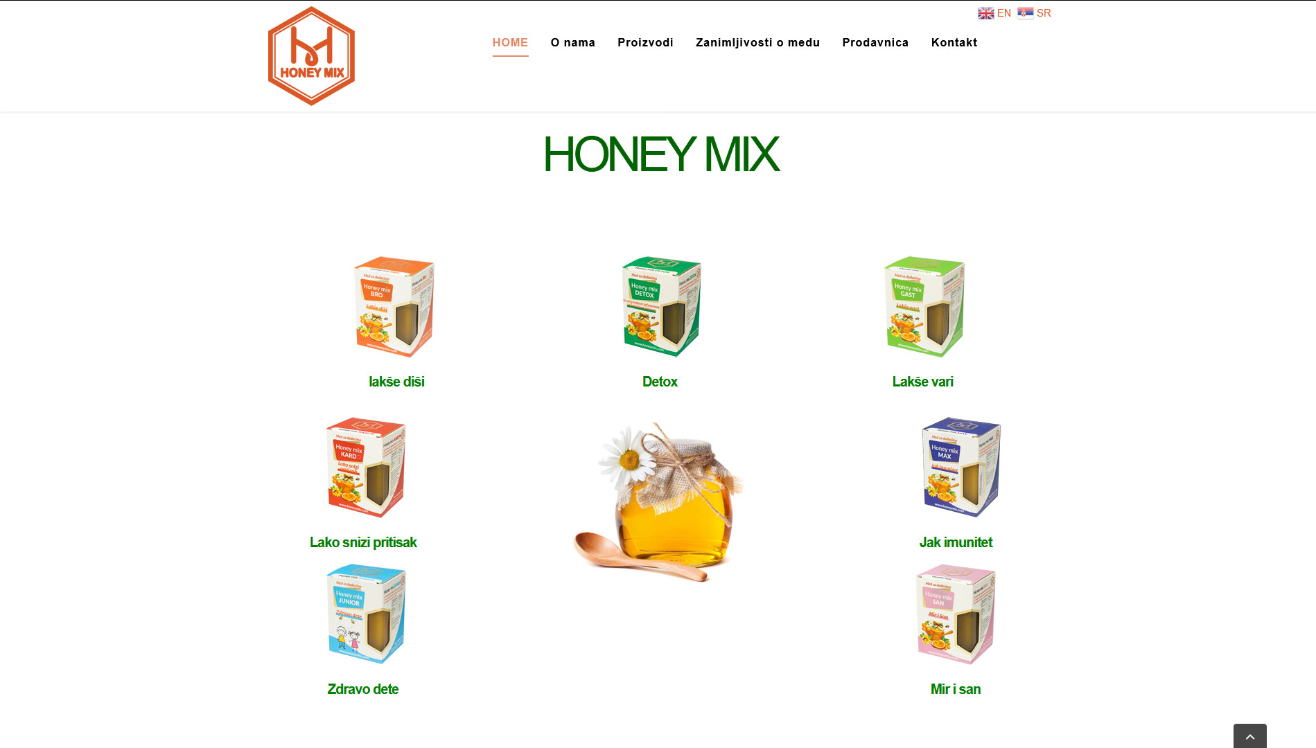 Proizvodi Honey mix - Detox, zdravo dete, jak imunitet, mir i san