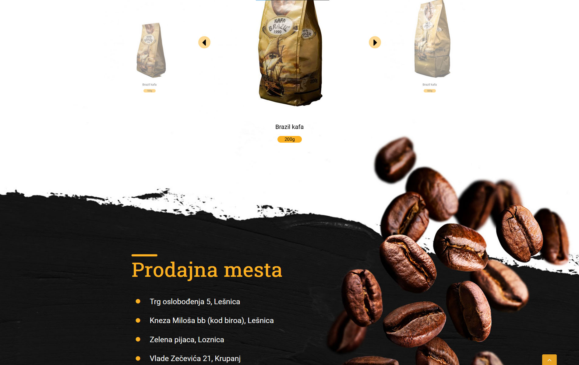 Kafa Brazil - Prodajna mesta