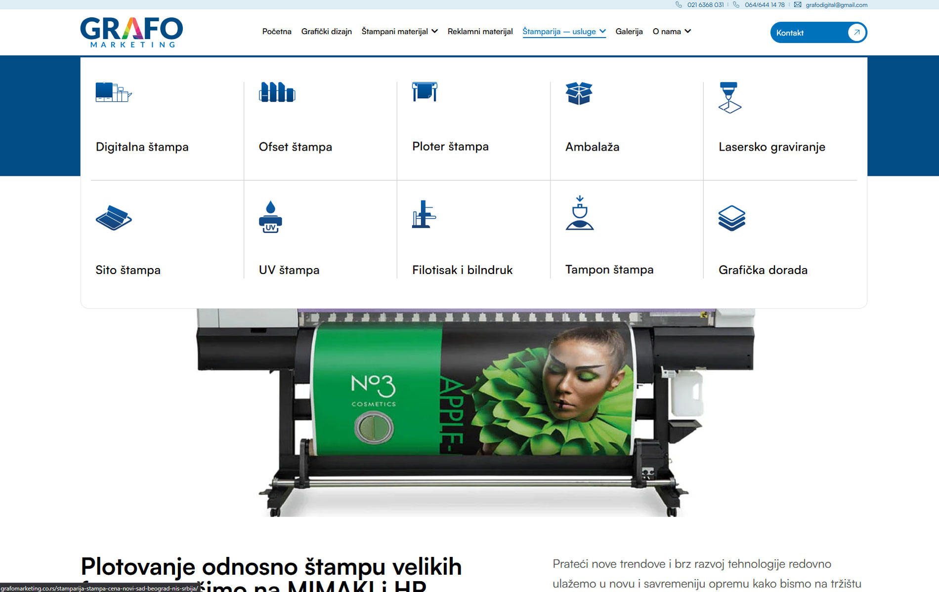 Grafomarketing stampa velikih formata