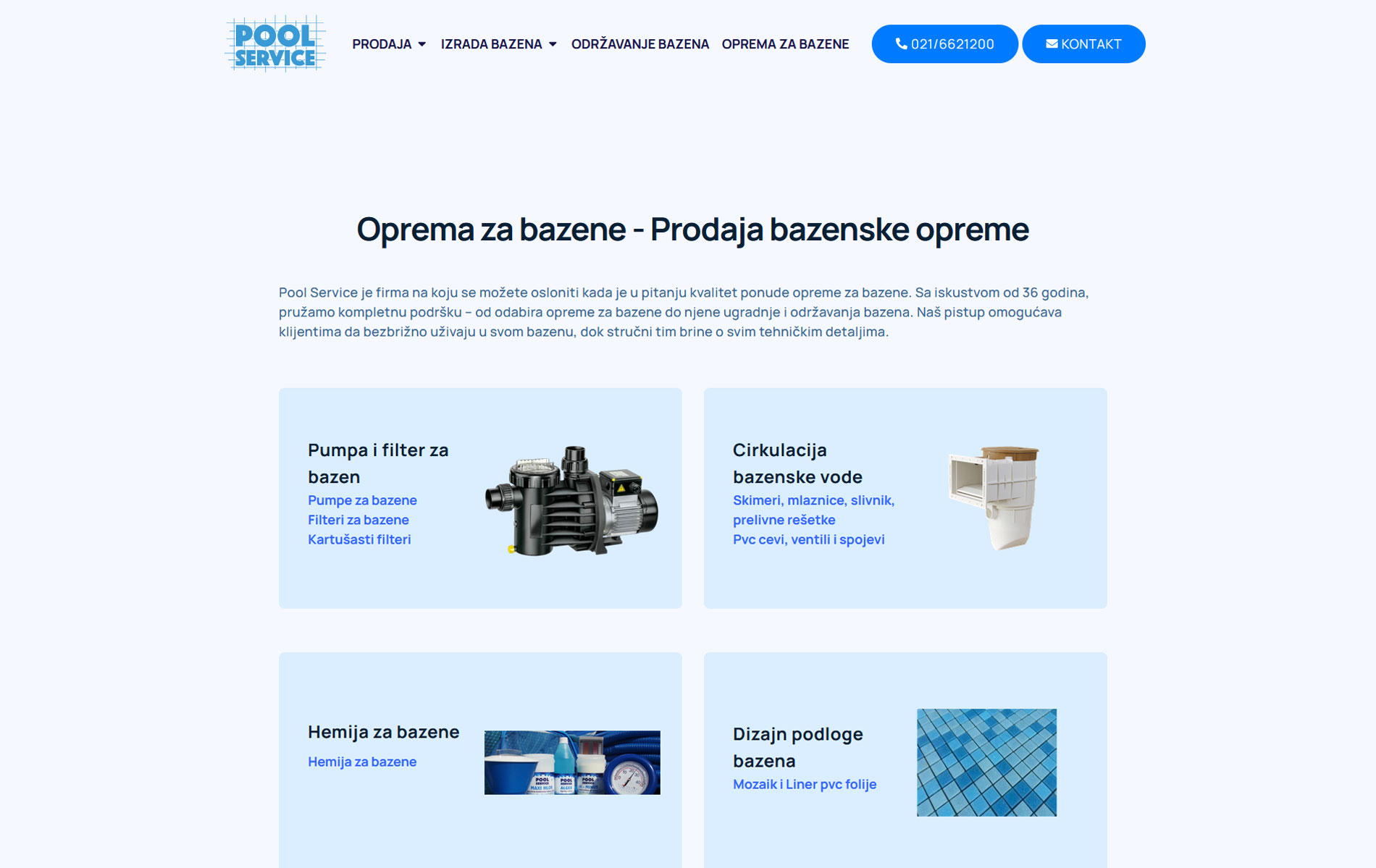 Pool service oprema za bazene