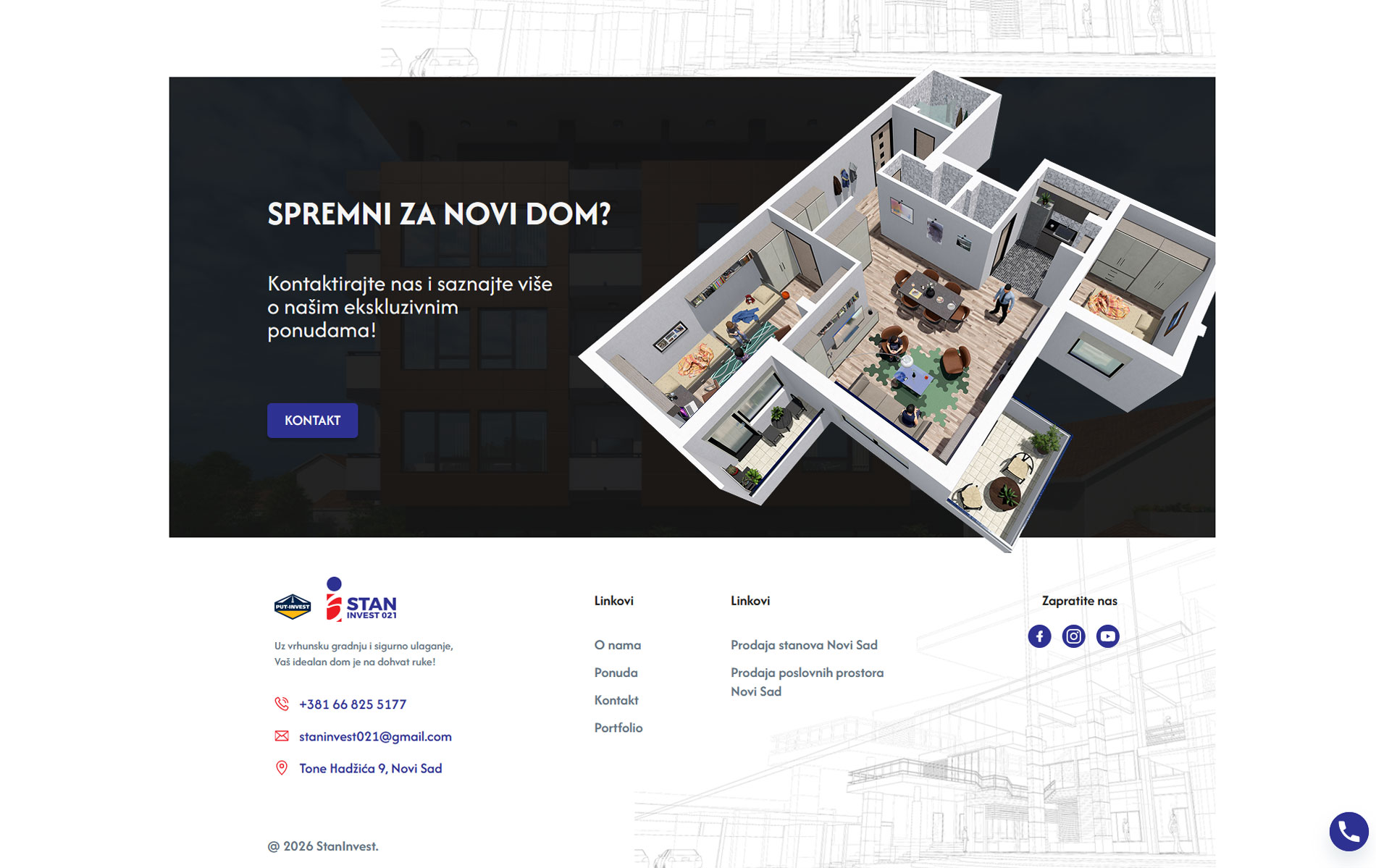 Stan invest 021 Novi Sad