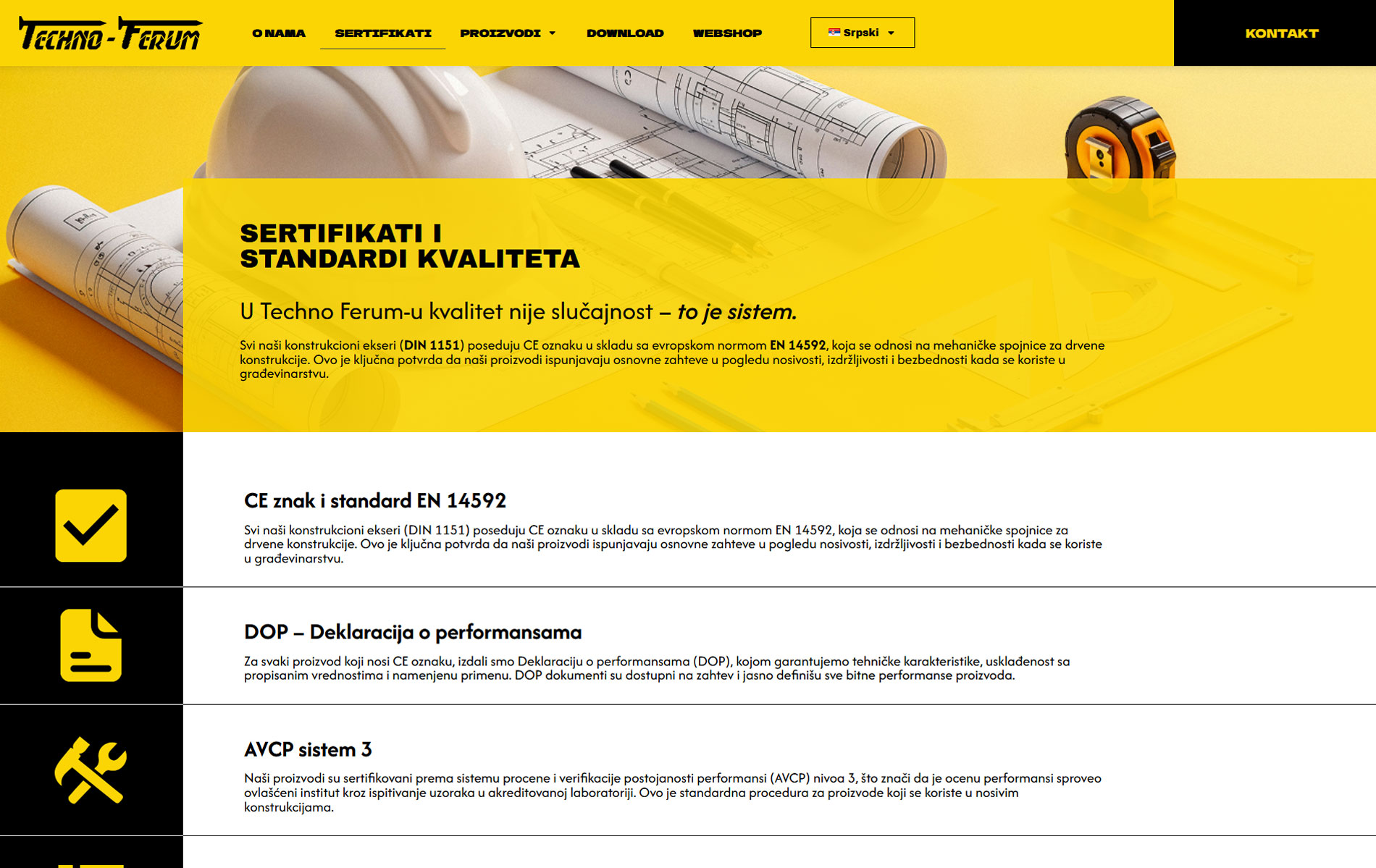 Techno Ferum sertifikati