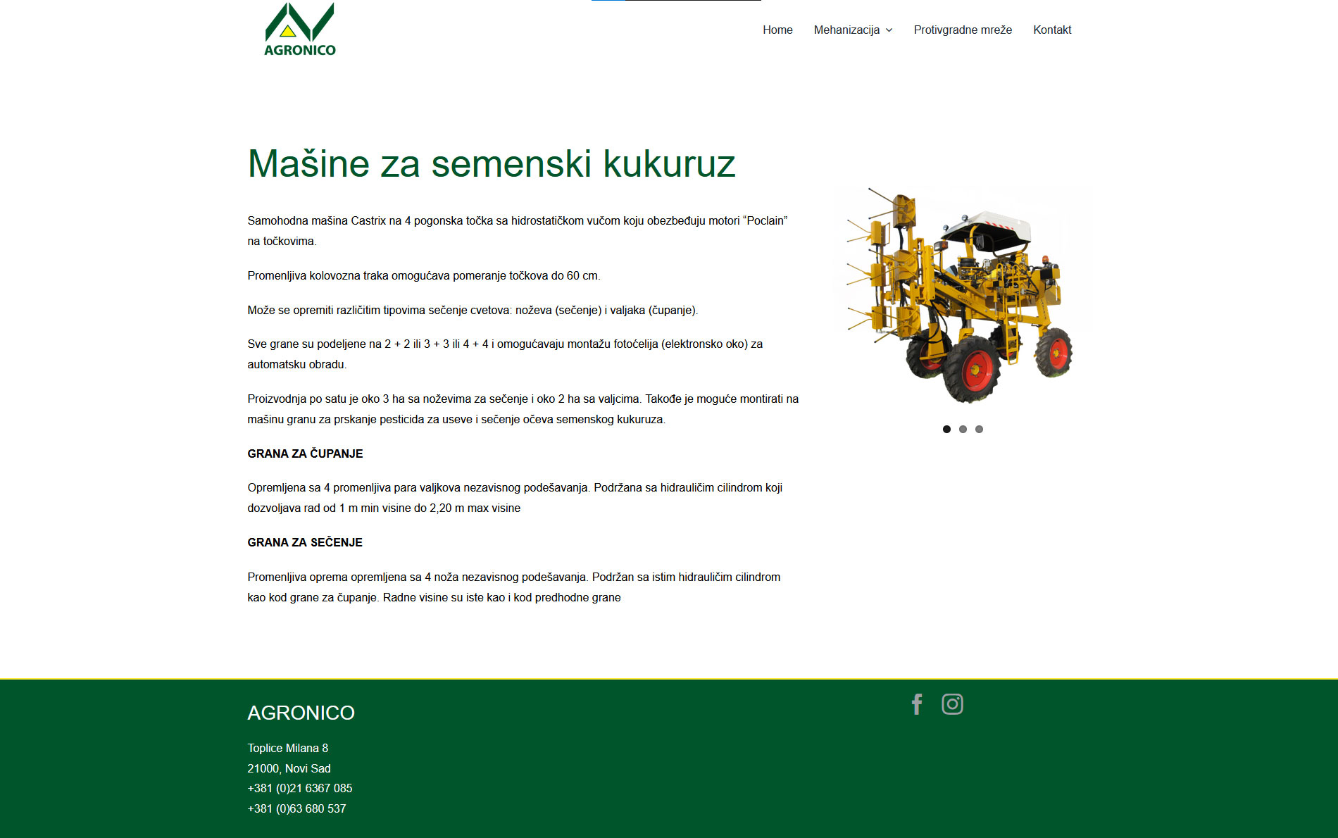 Agronico masine
