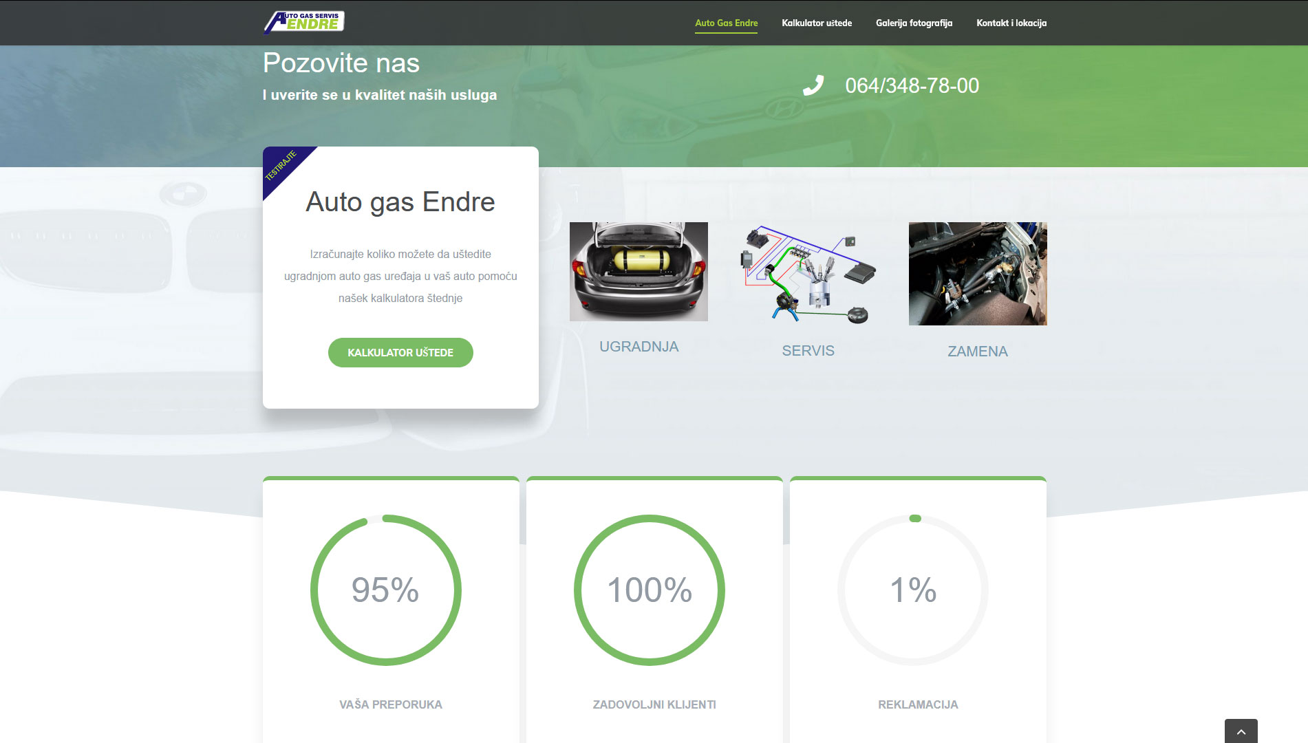 Auto gas endre ugradnja i servis