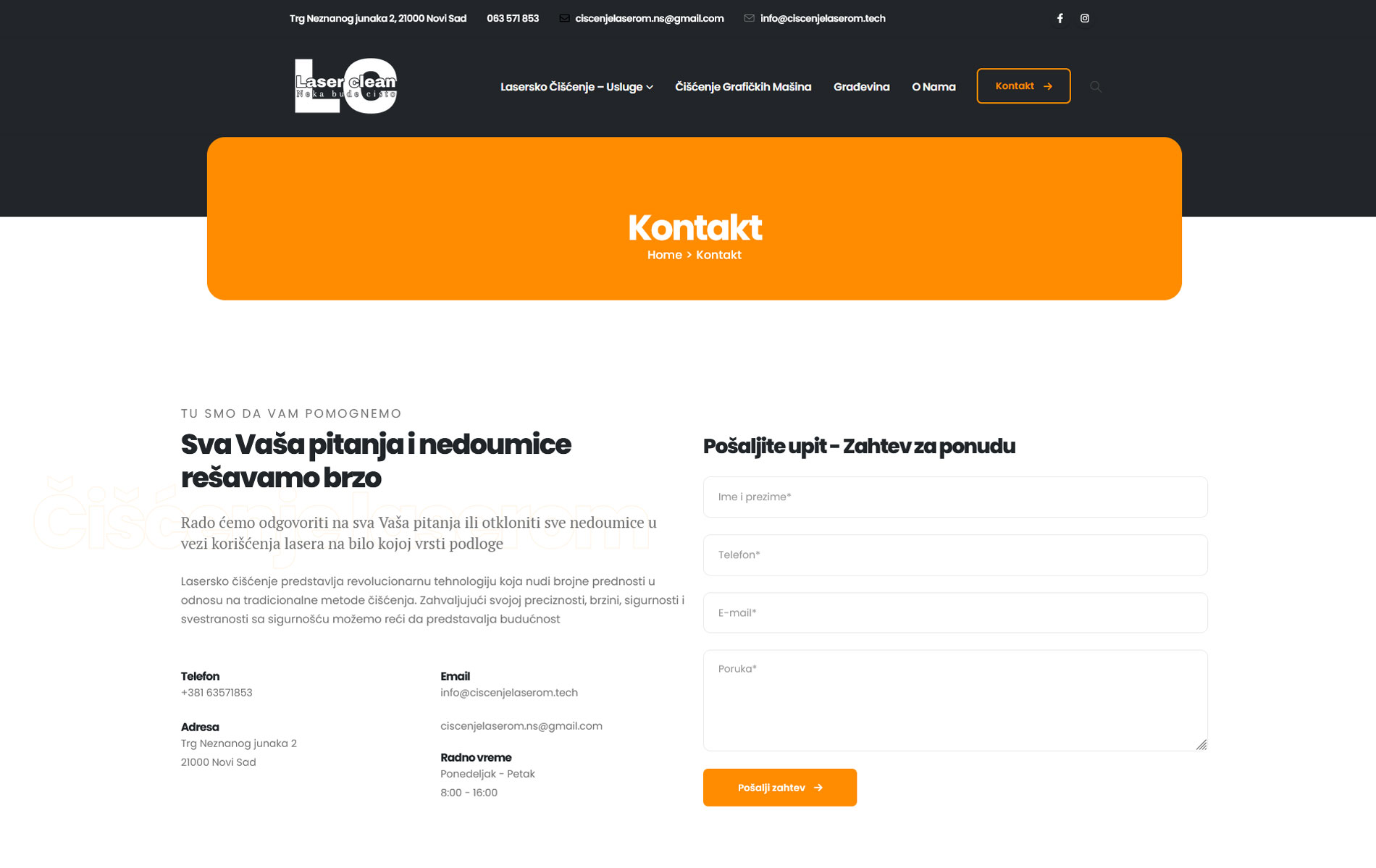 Ciscenje podloga laserom