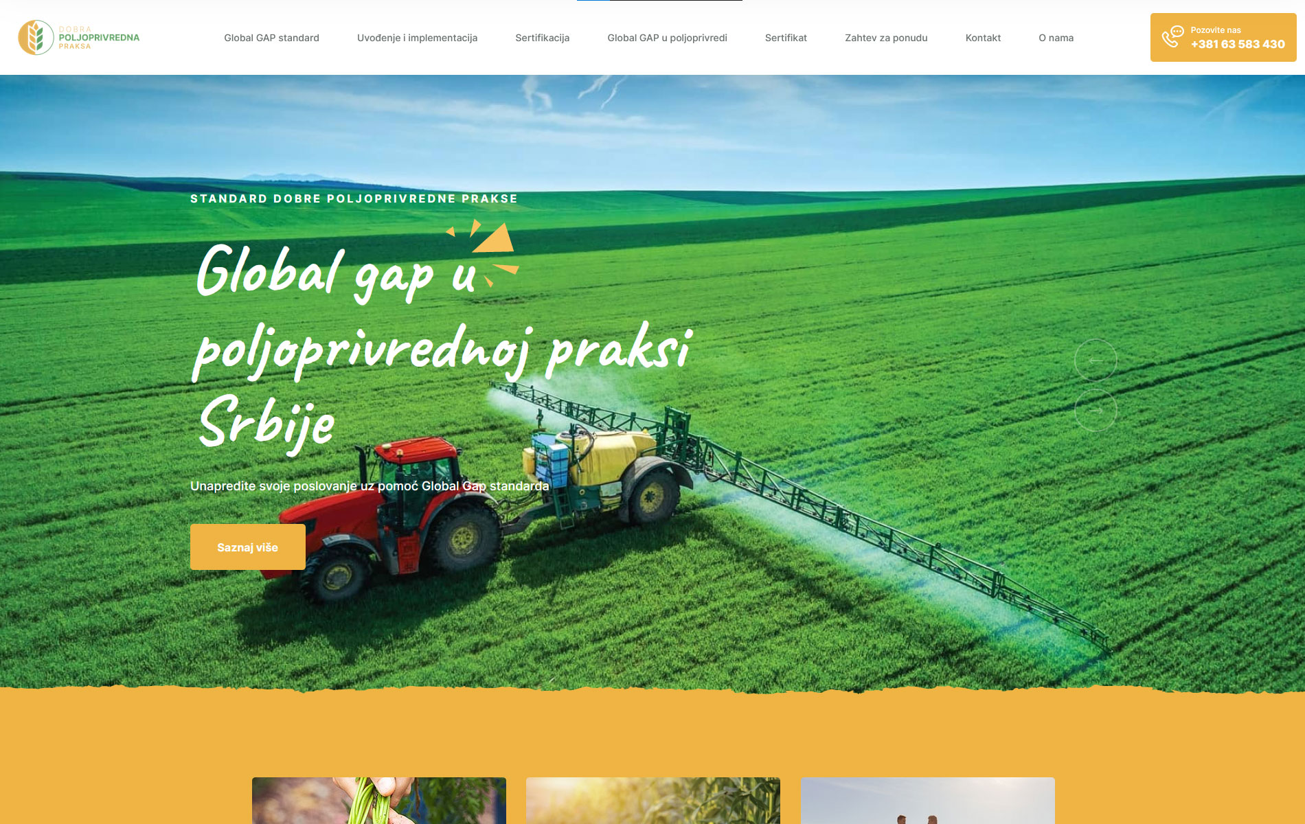 Global gap standard Srbija