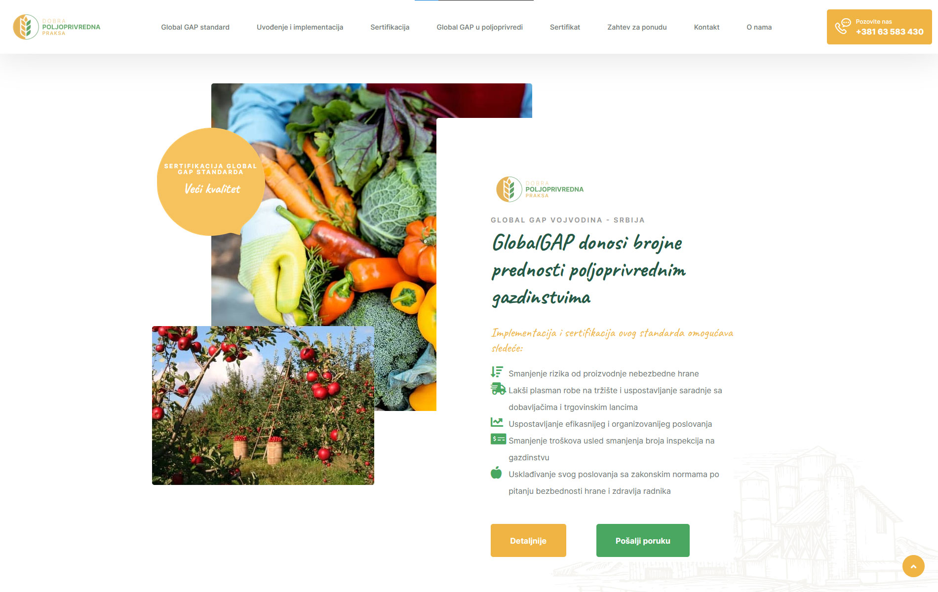 Global gap standard Srbija kvalitet